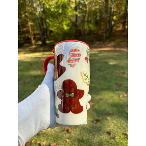 Lenox Home For the Holidays Gingerbread Heat Changing Travel Mug Christmas 20 Oz - Picture 4 of 13